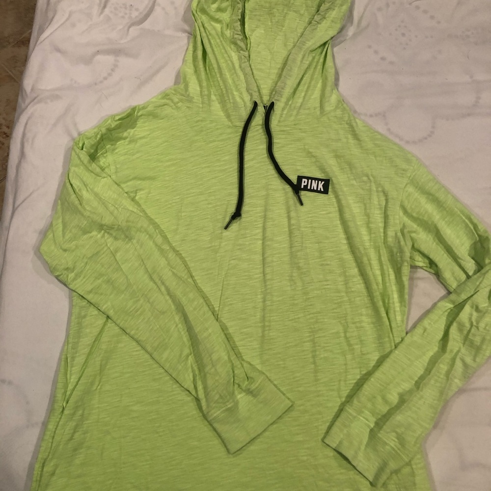 Neon green pullover hoodie